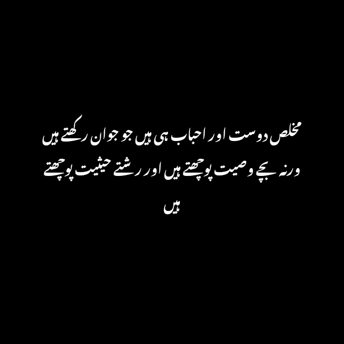 friendship poetry in urdu two lines