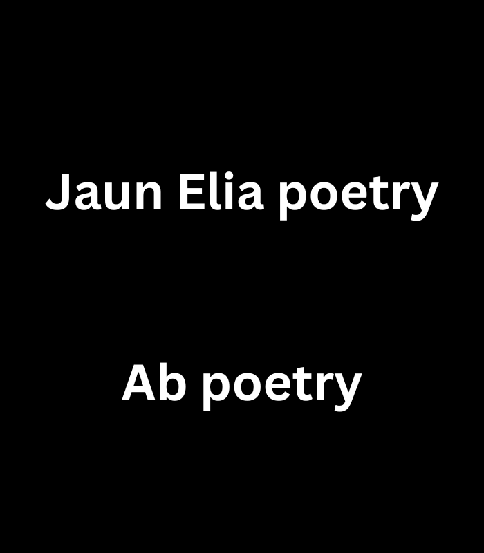 Jaun Elia poetry